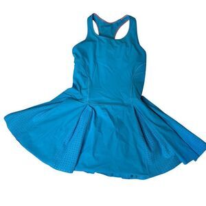 Ivivva by Lululemon girls vented racerback dress 10 teal